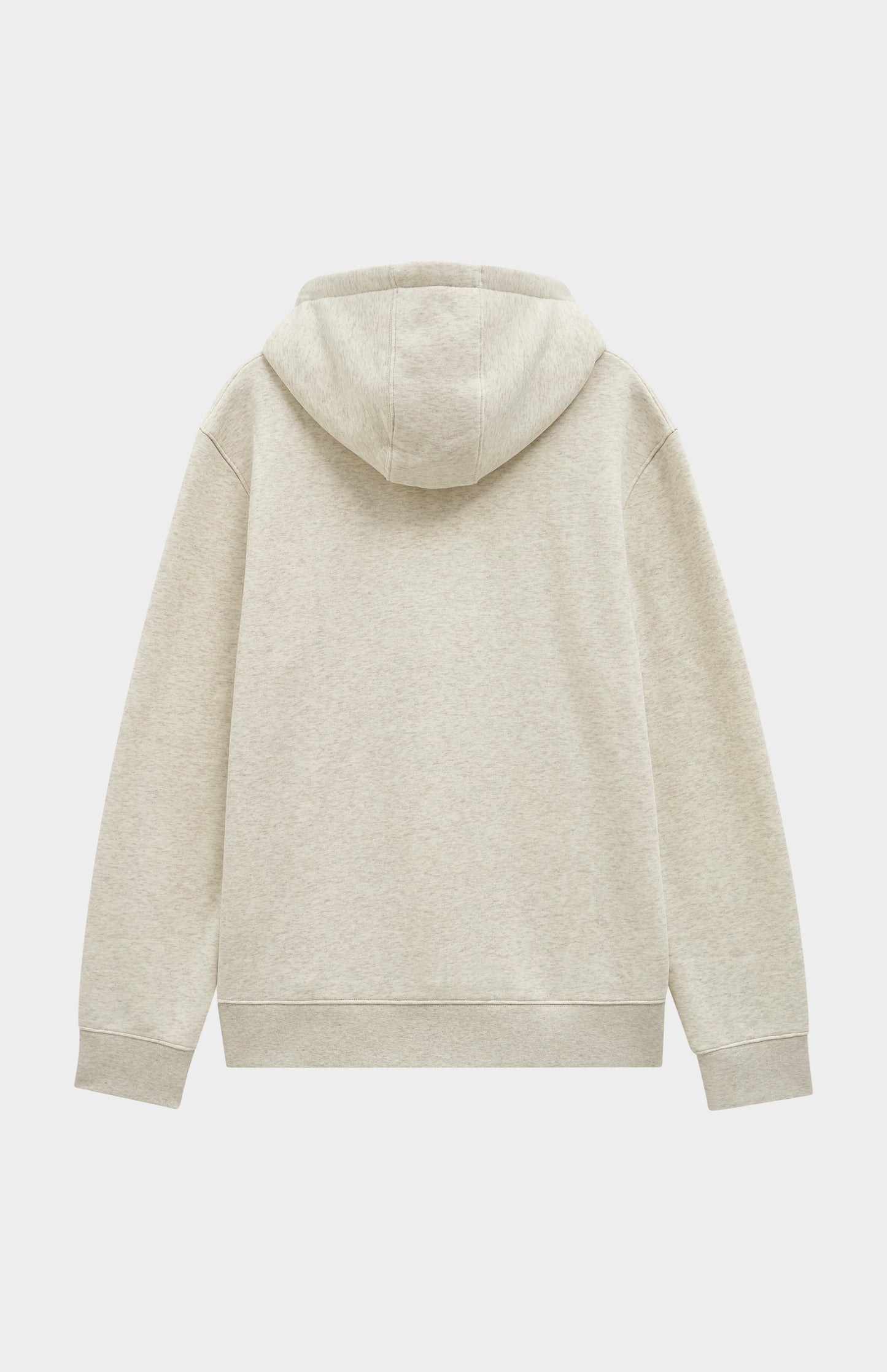 Pringle Men's Hooded Jumper In Ecru Beige Melange rear view