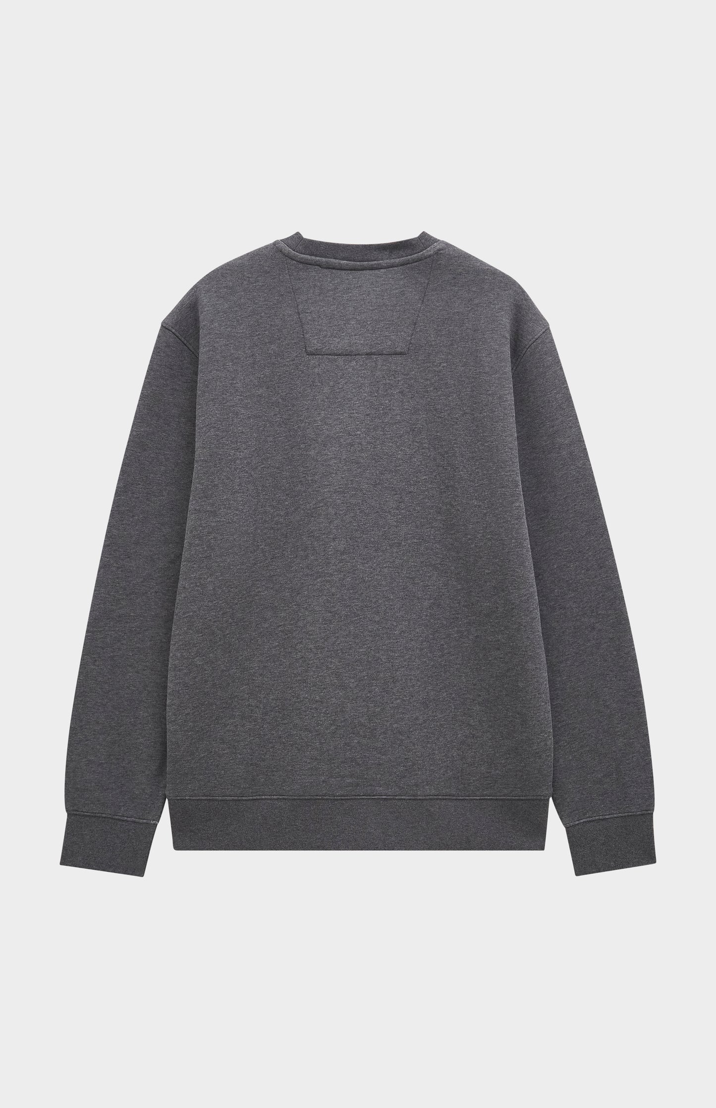Pringle of Scotland Men's Crew Neck Sweatshirt In Charcoal Melange rear view