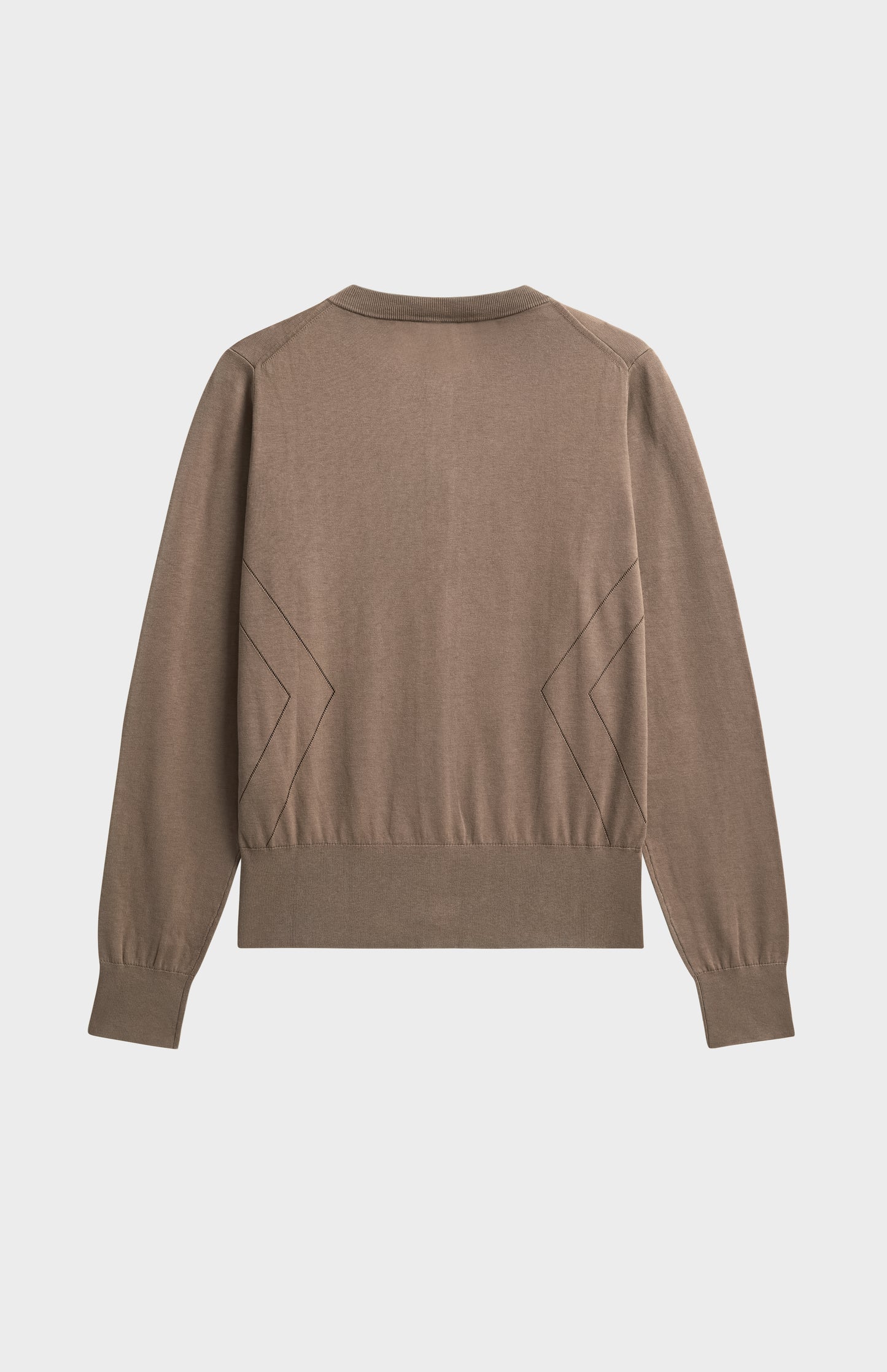 Women's Superfine Silk Blend Pointelle Cardigan In Mushroom