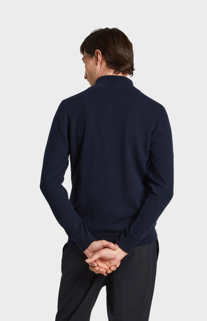 Back View of Pringle of Scotland Cashmere Jumper in Ink