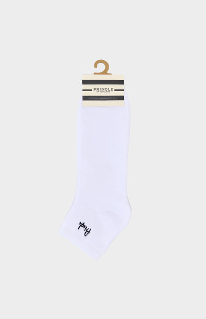 White sock with 'Pringle' branding on a white background