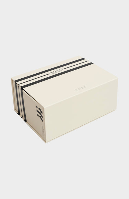 Men’s Argyle Cotton Jacquard Socks in Black, Charcoal & Camel gift box
