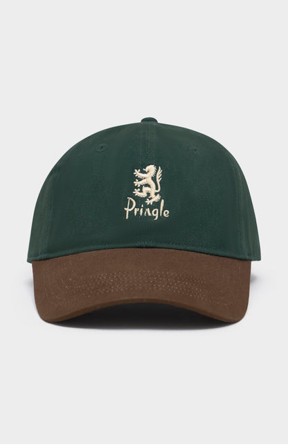 Green and Brown Baseball cap with Pringle Logo on the front