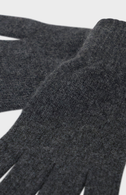 Pringle of Scotland Classic Cashmere Gloves In Charcoal