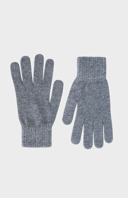 Pringle of Scotland Classic Cashmere Gloves In Grey