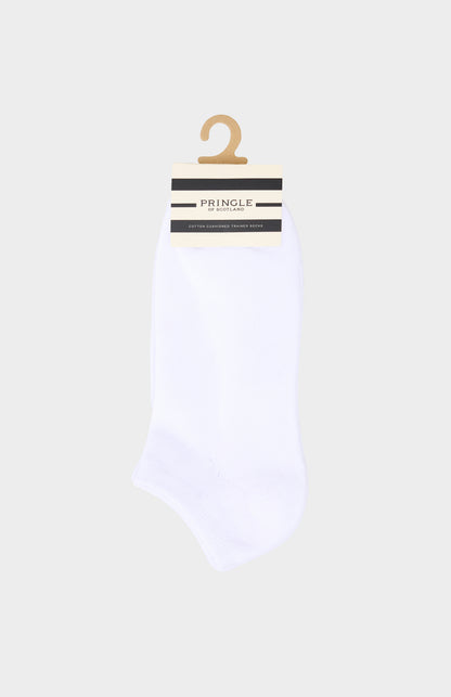 White socks on light grey background