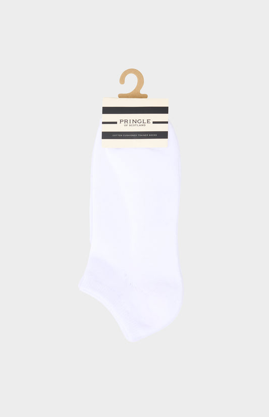 White socks on light grey background