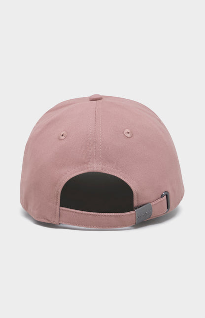 Womens Twill Cap With Lion in Pink