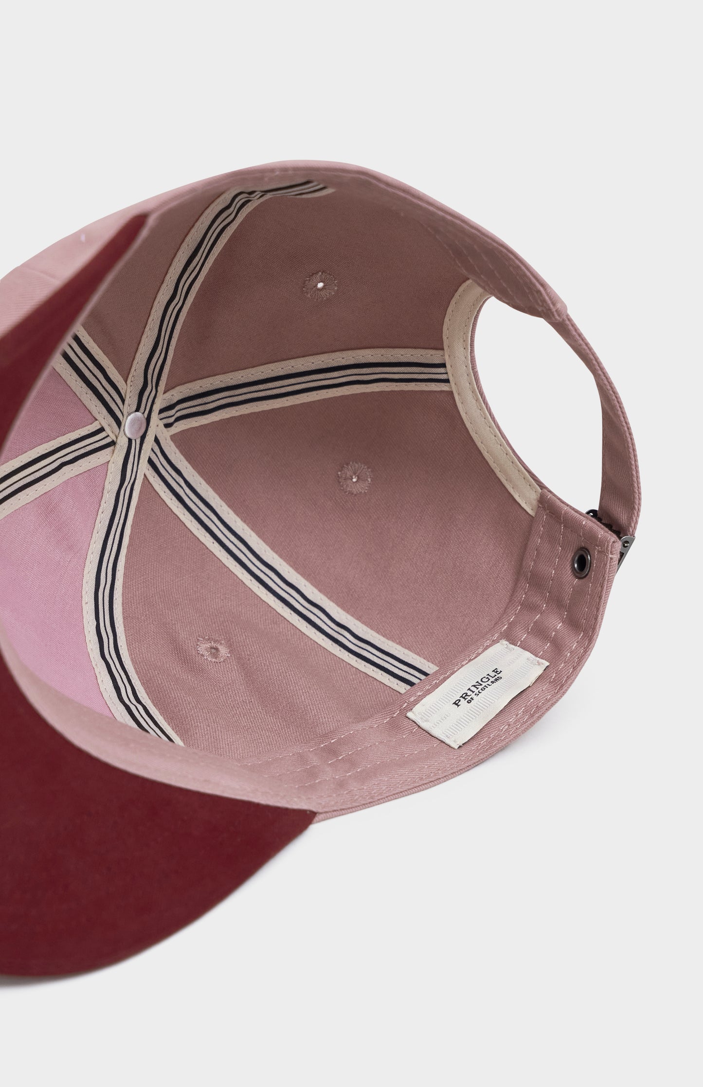 Womens Twill Cap With Lion in Pink