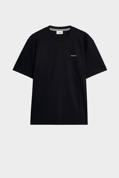 Men's Heavyweight Long Staple Cotton T-shirt In Black