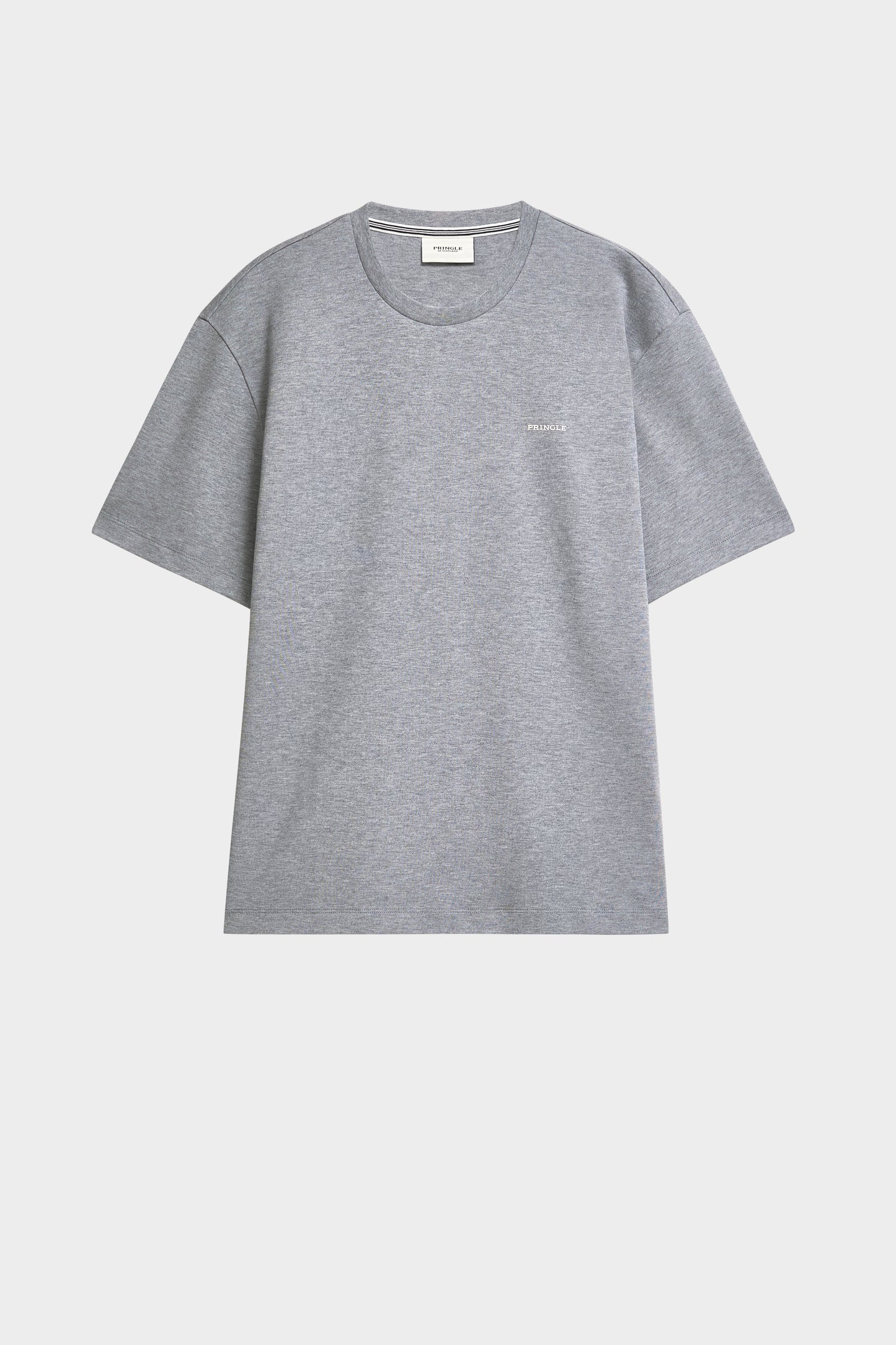 Gray t-shirt on a light gray background