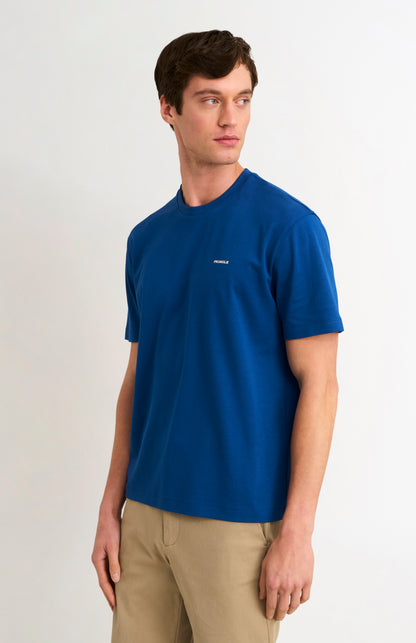 Men's Heavyweight Long Staple Cotton T-shirt In Royal Blue