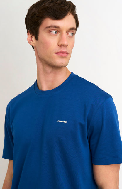 Men's Heavyweight Long Staple Cotton T-shirt In Royal Blue