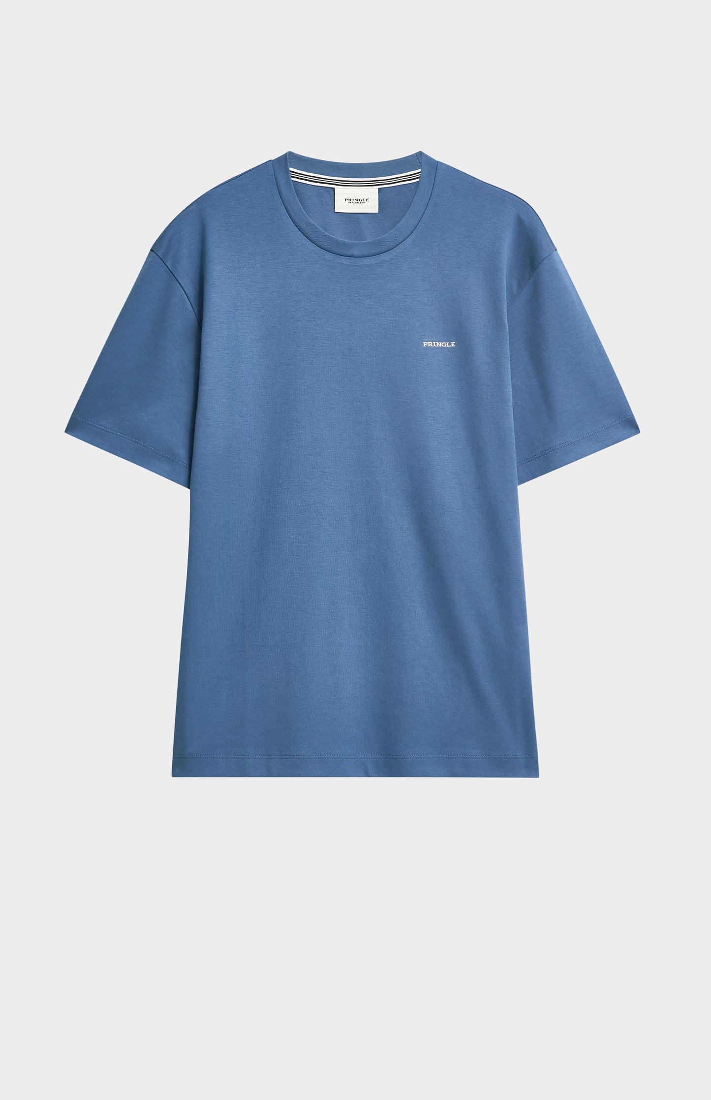 Blue t-shirt on a white background