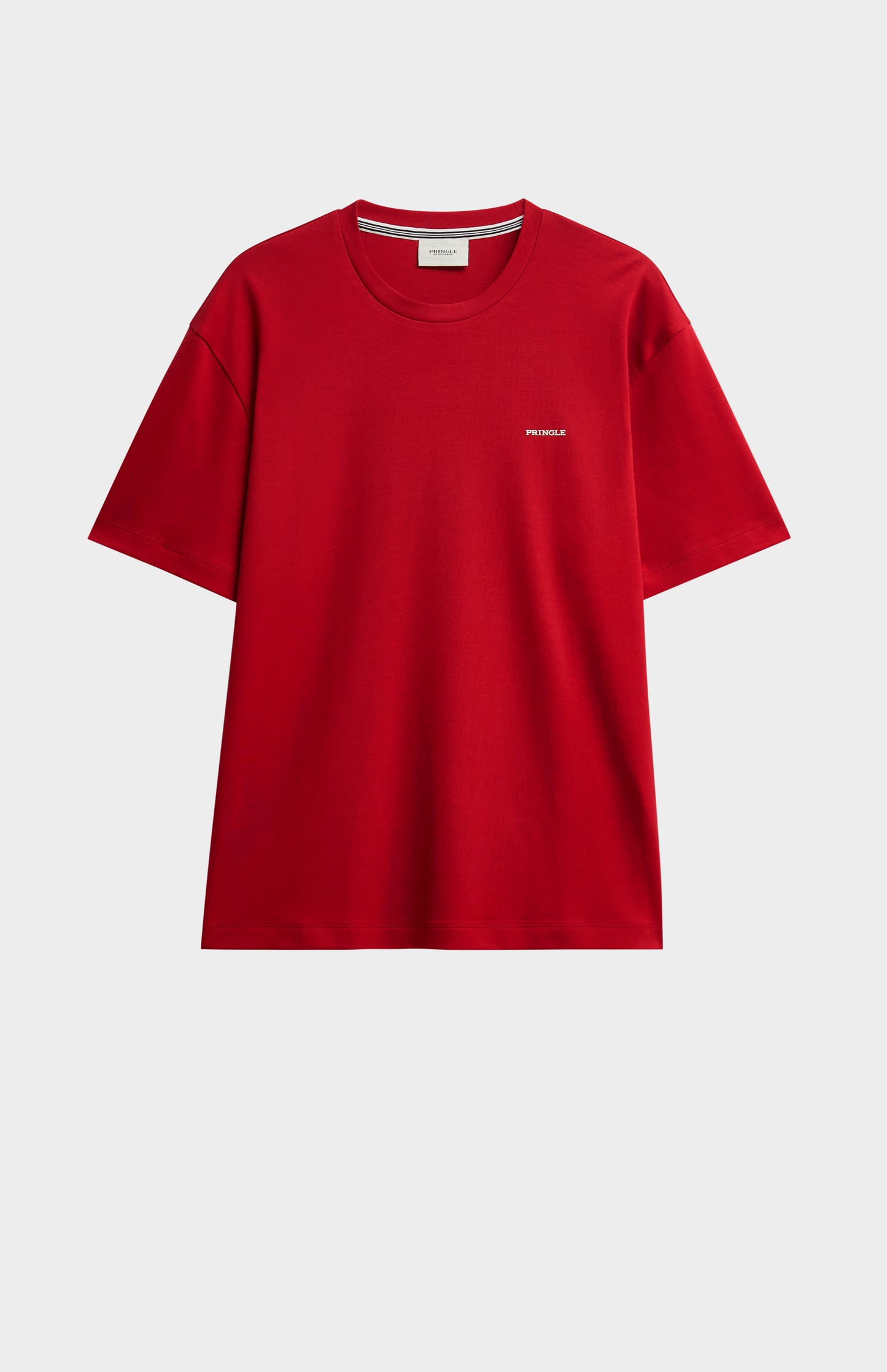 Men's Heavyweight Long Staple Cotton T-shirt In Red