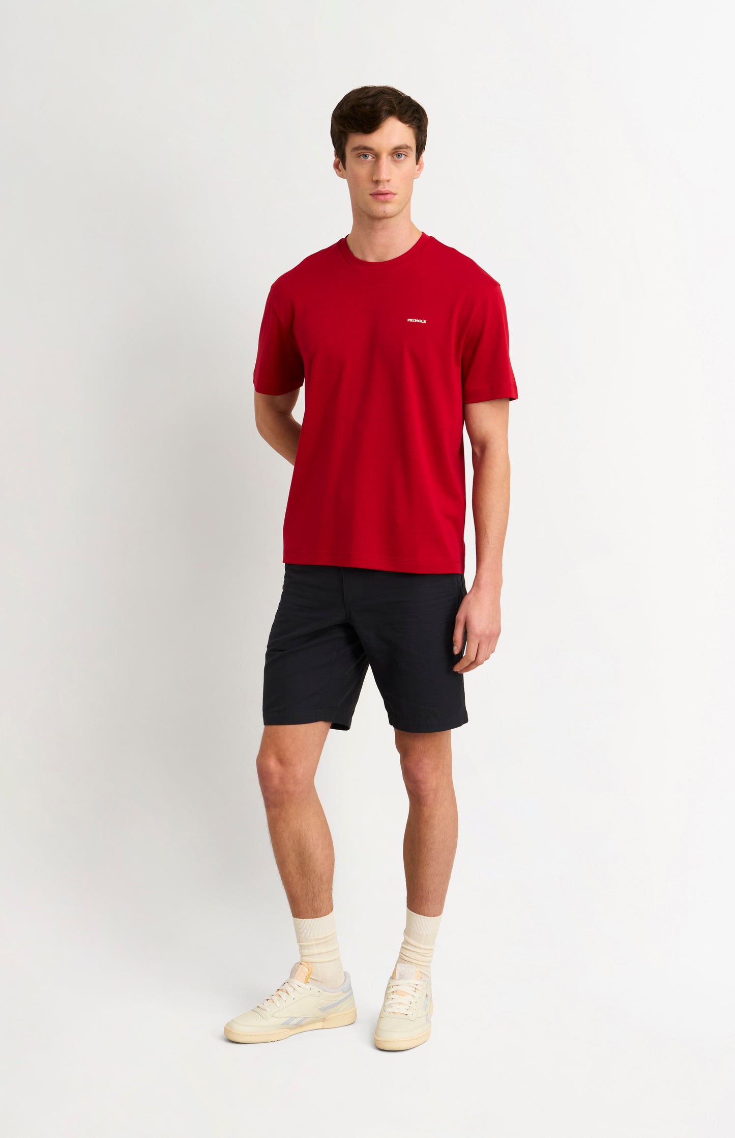 Men's Heavyweight Long Staple Cotton T-shirt In Red