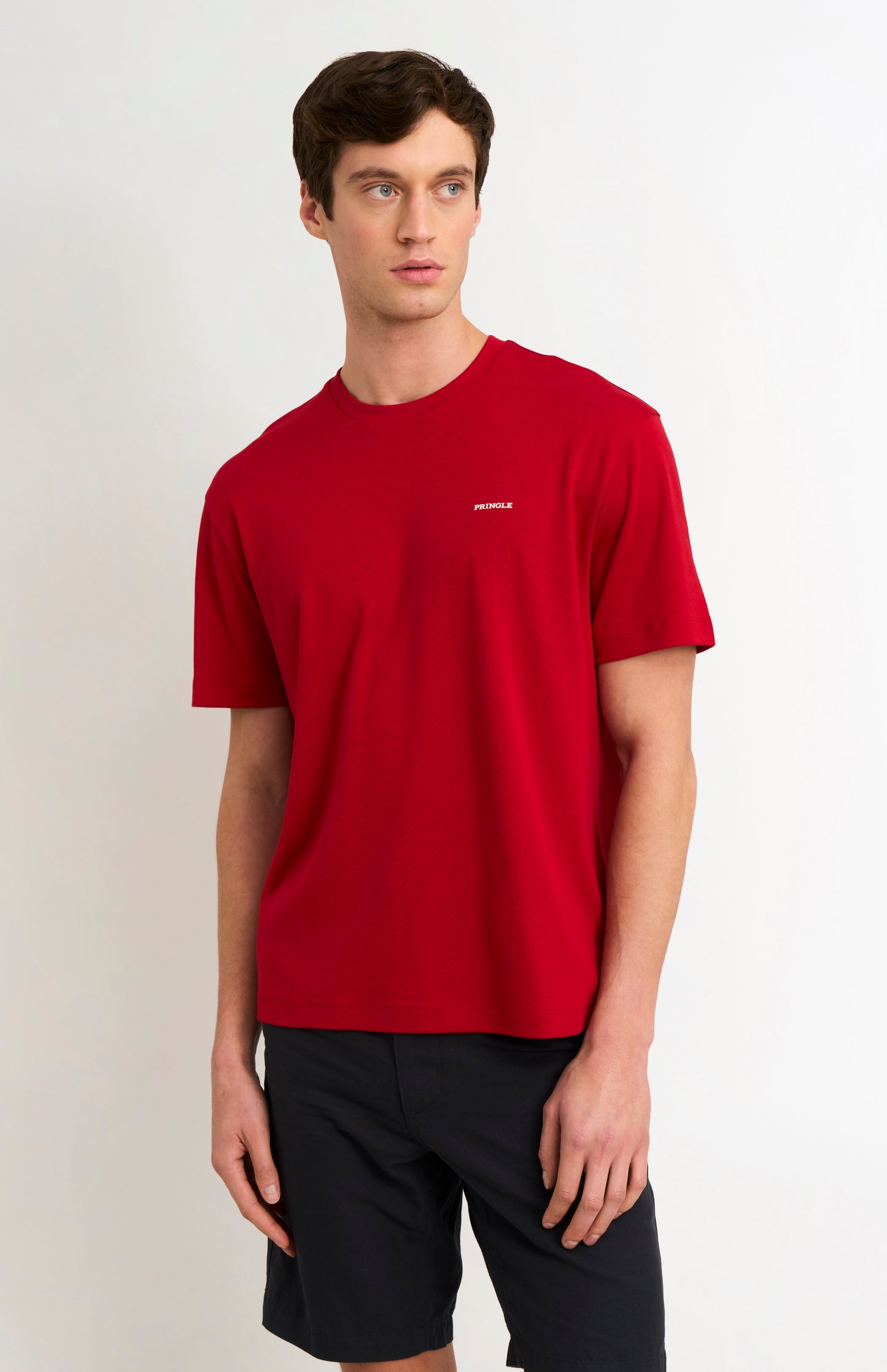 Men's Heavyweight Long Staple Cotton T-shirt In Red