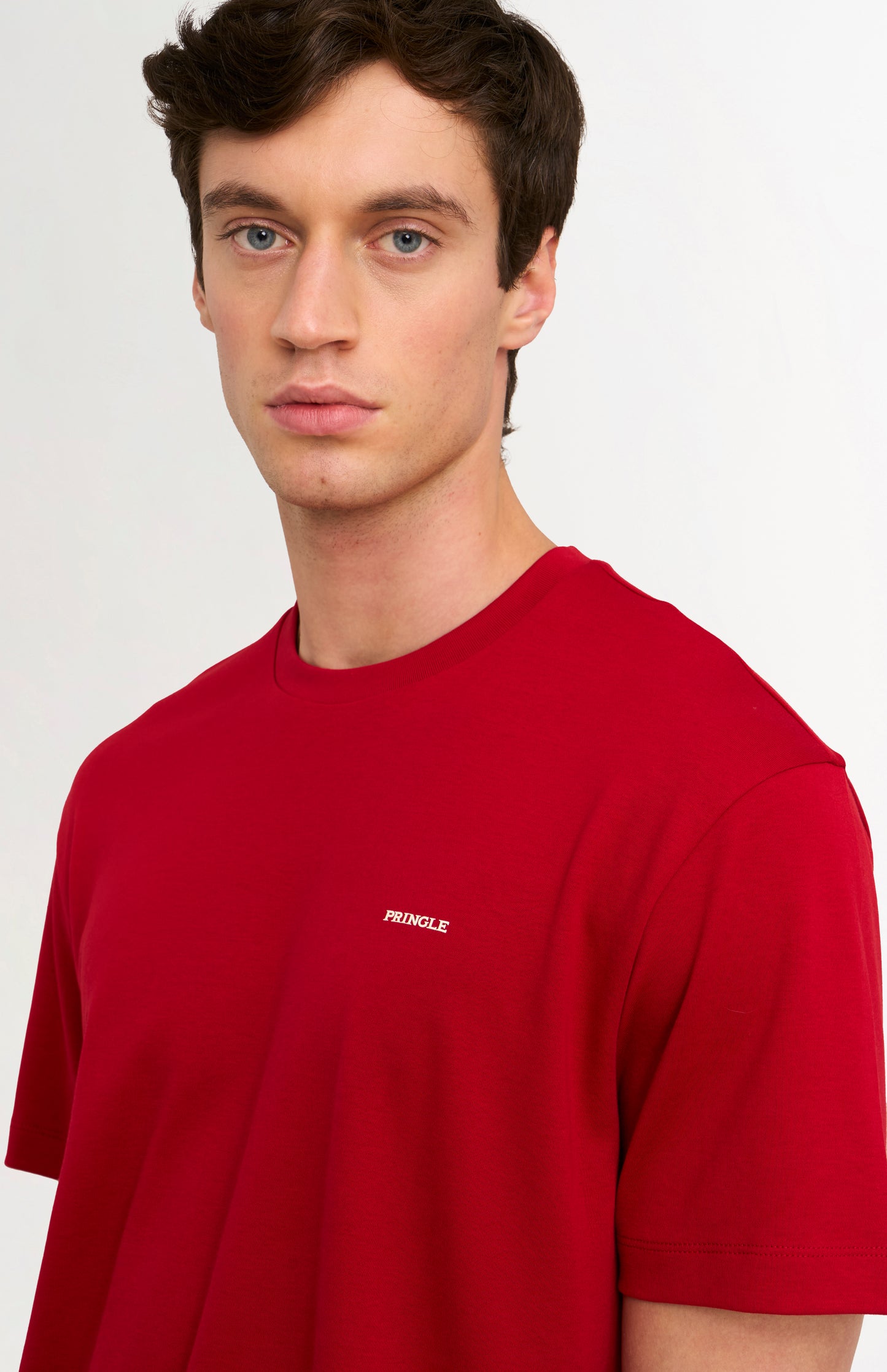 Men's Heavyweight Long Staple Cotton T-shirt In Red