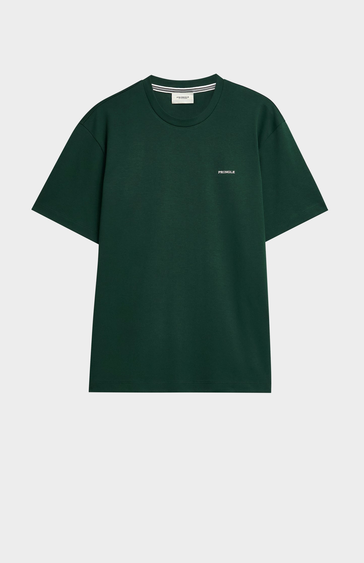 dark green t-shirt on a white background