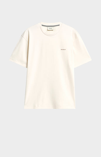 Ecru t-shirt on a white background