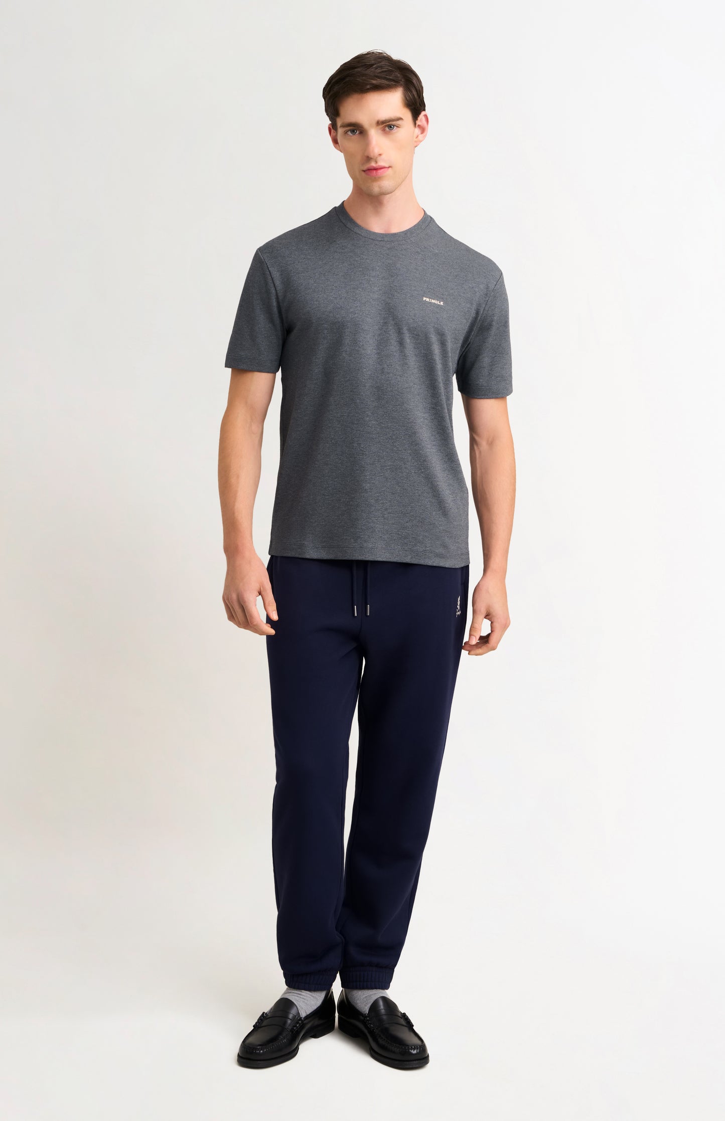 Men's Heavyweight Long Staple Cotton T-shirt In Charcoal