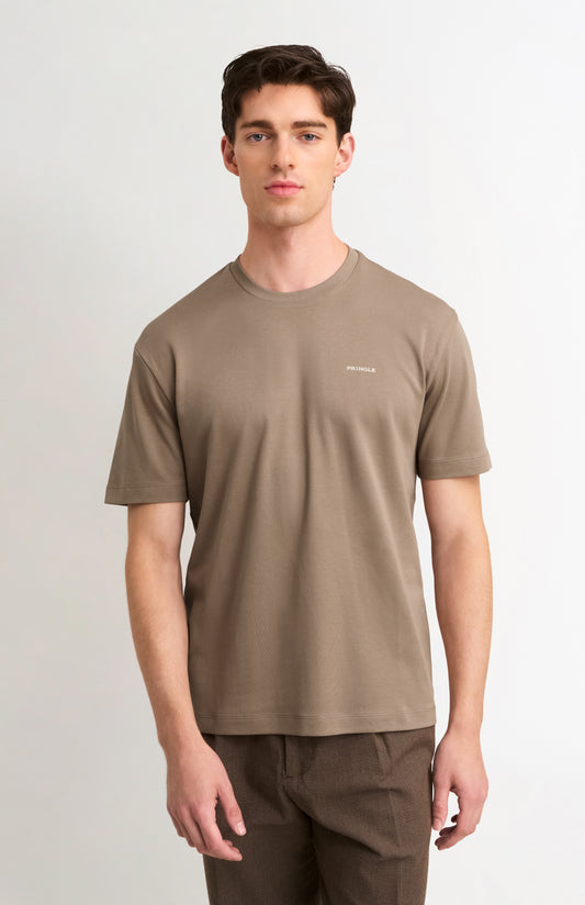 Men's Heavyweight Long Staple Cotton T-shirt In Mushroom