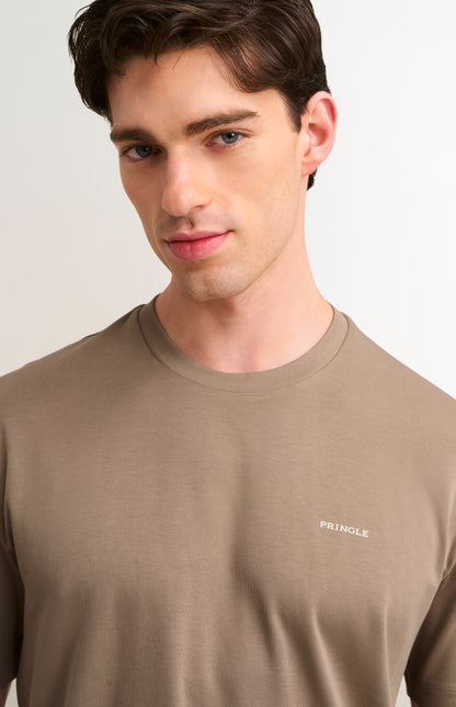 Men's Heavyweight Long Staple Cotton T-shirt In Mushroom