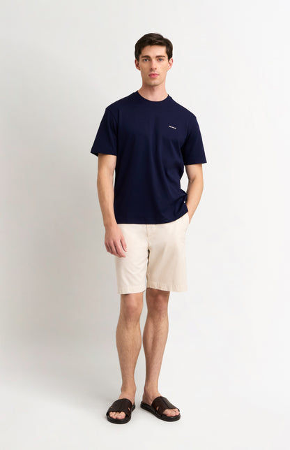 Men's Heavyweight Long Staple Cotton T-shirt In Navy