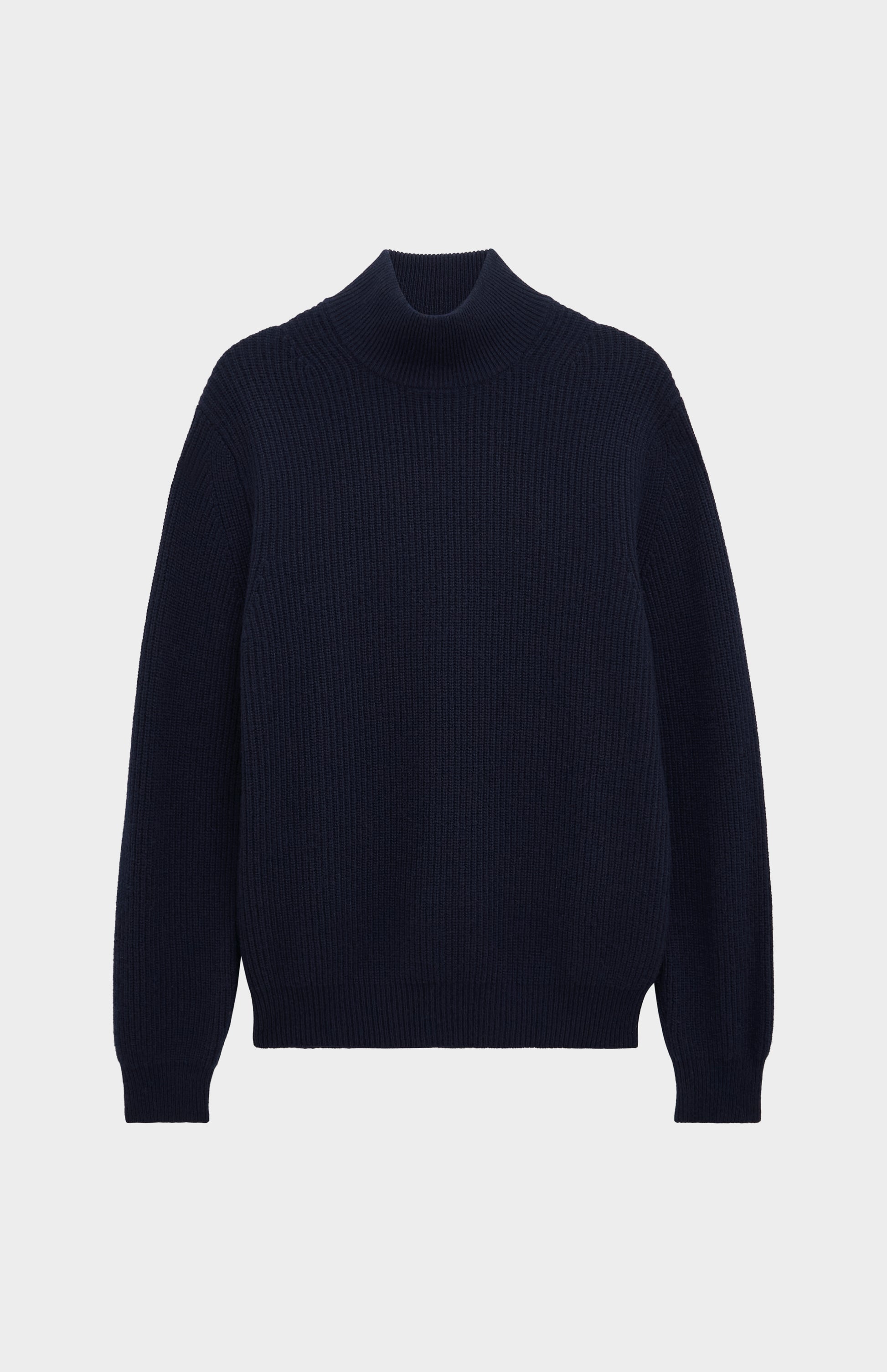 Pringle of Scotland Men’s Cashmere Mock Neck Jumper In Navy Blue