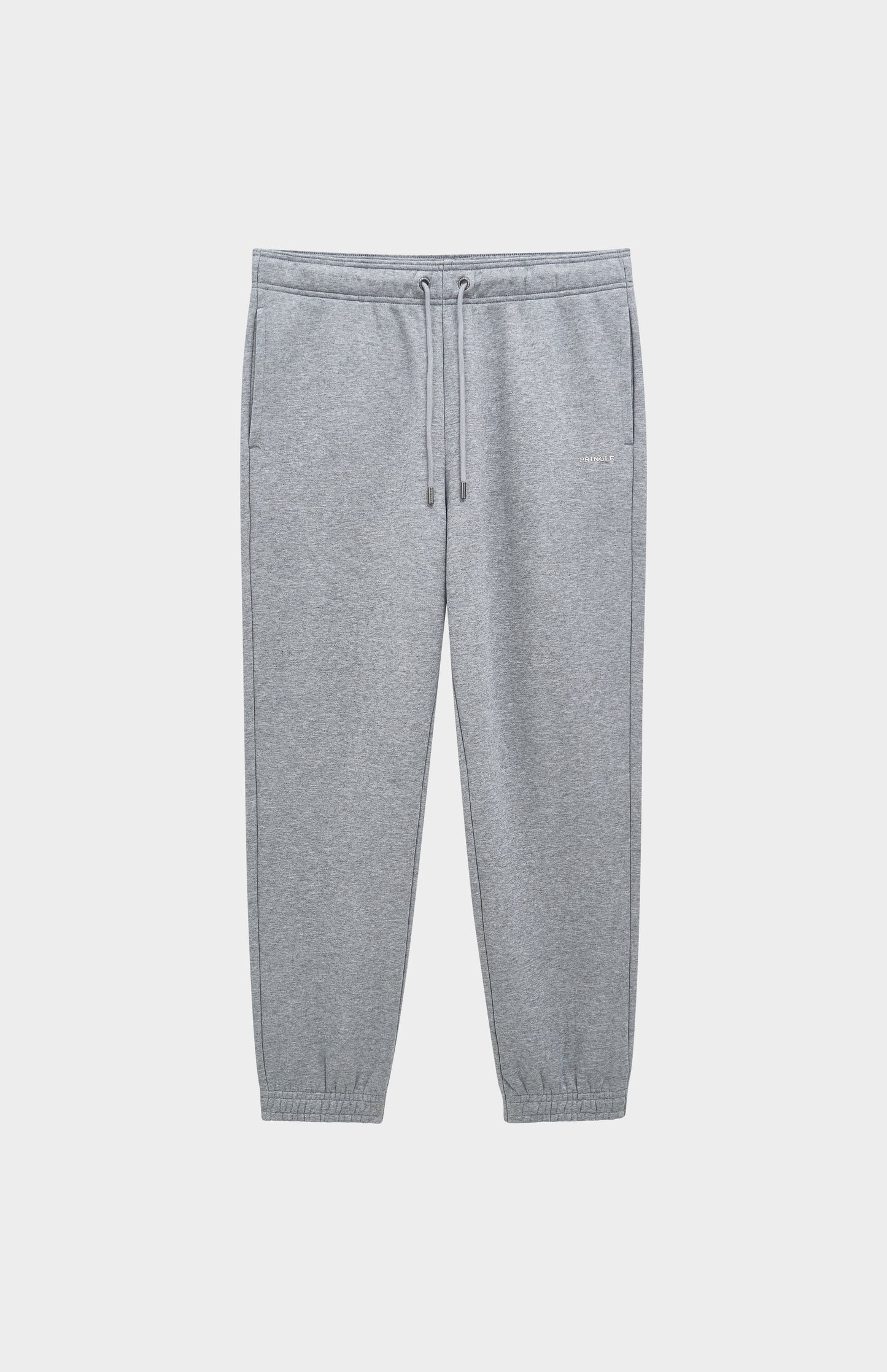 Pringle Men's Track Pants In Grey Melange flat shot