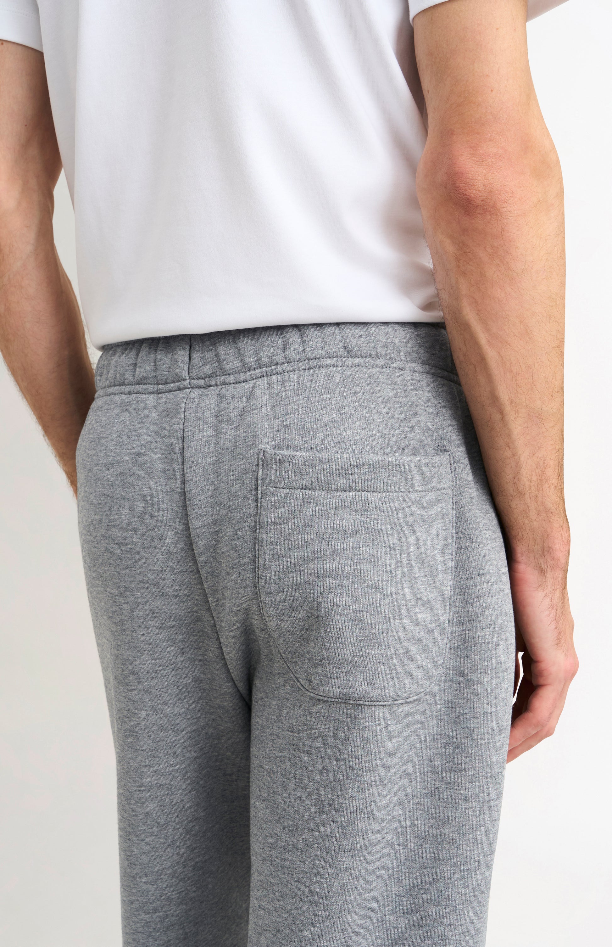 Pringle Men's Track Pants In Grey Melange back pocket detail