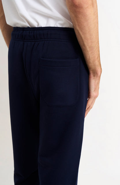 Pringle of Scotland Men's Track Pants In Navy Blue rear pocket detail