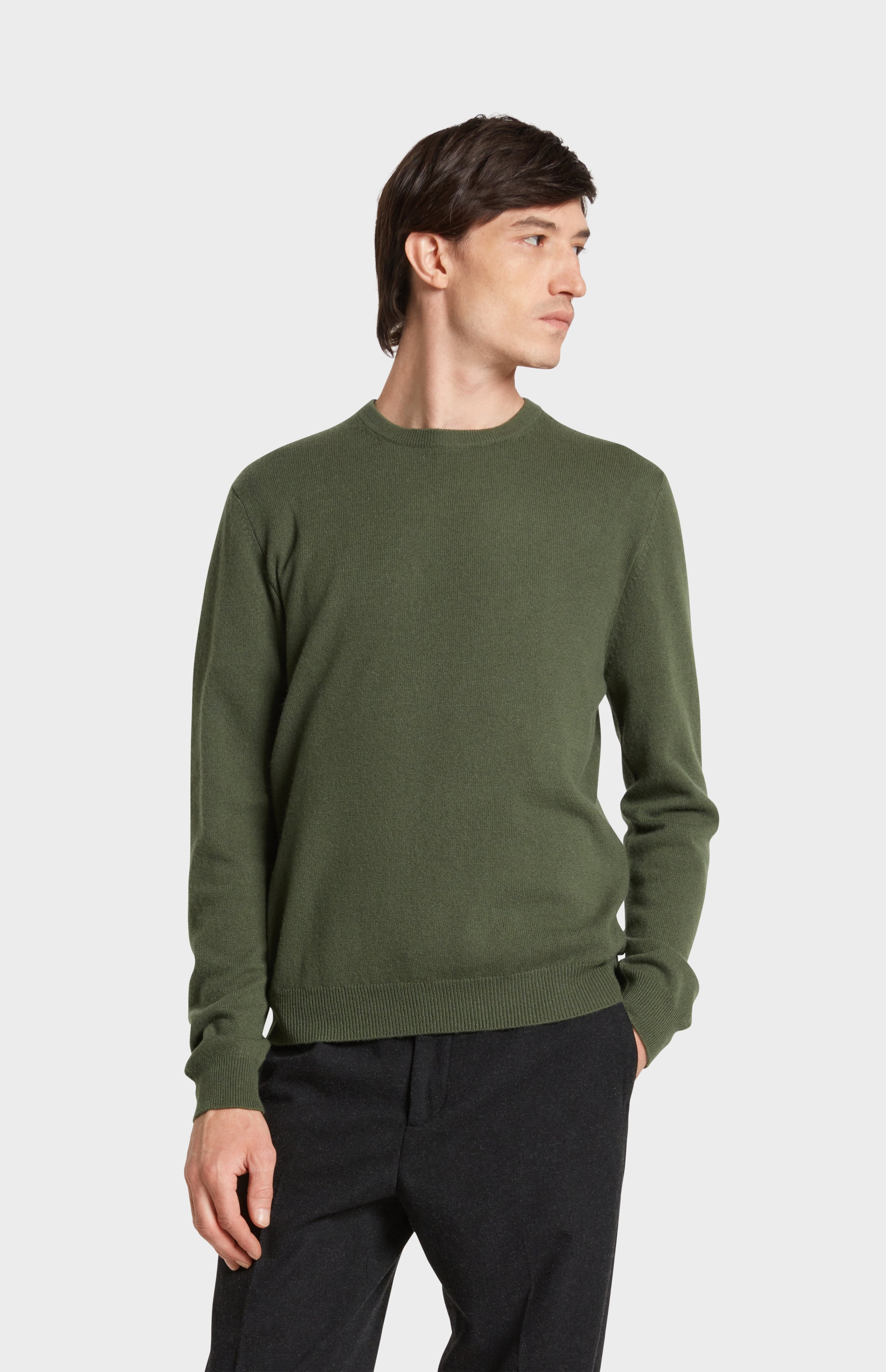 Pringle of Scotland Cashmere Crew Neck Jumper in Green