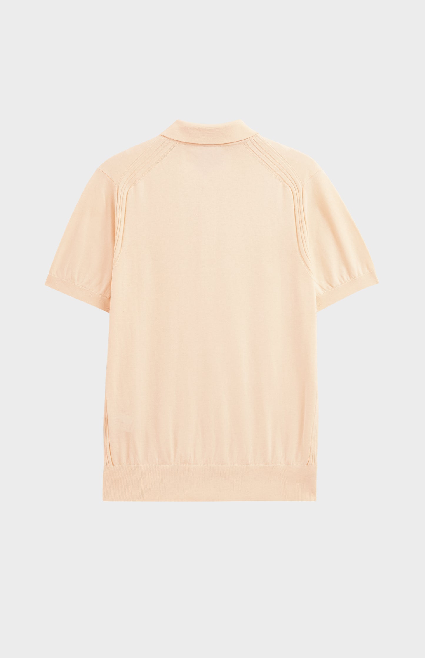 Men's Silk And Cotton Polo Shirt In Ecru