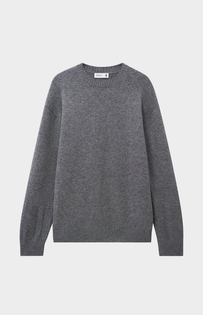Pringle of Scotland Men's Round Neck Cashmere Jumper In Grey Melange
