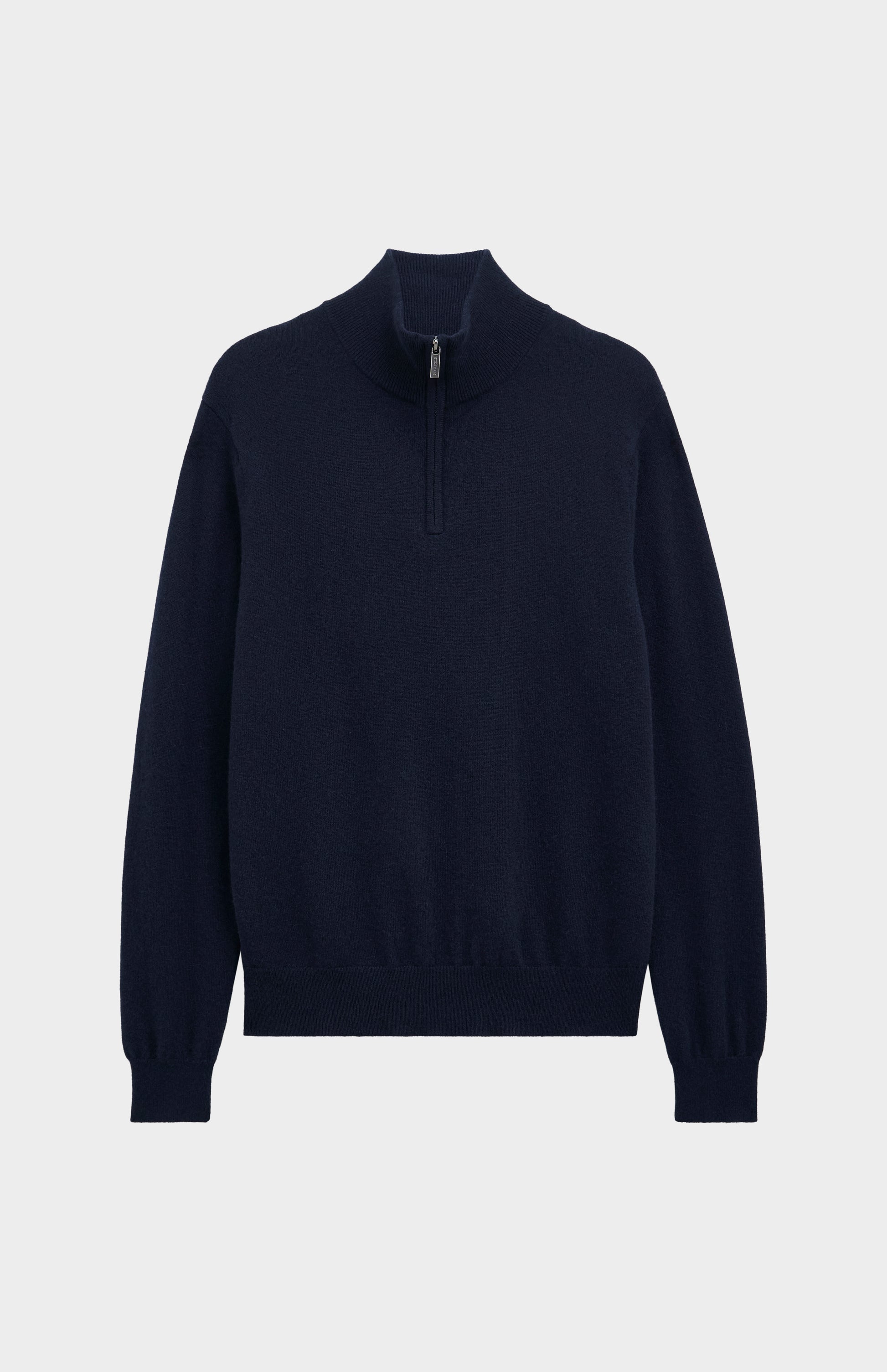 Pringle of Scotland Men’s Cashmere Qtr Zip Jumper In Navy Blue