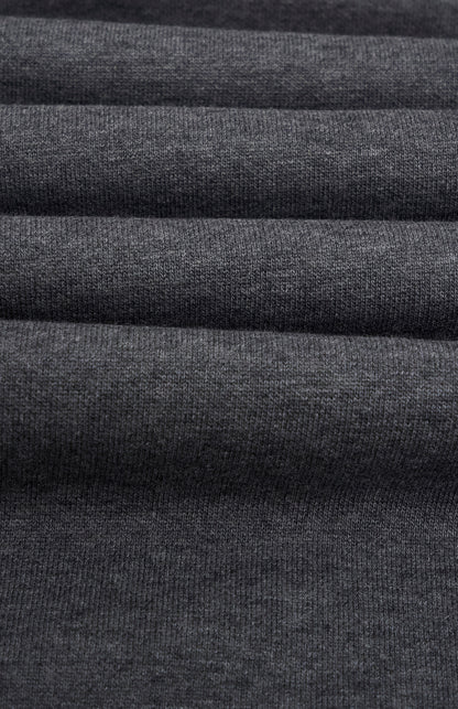 Pringle of Scotland Men's Qtr Zip Track Jumper In Charcoal Melange fabric detail