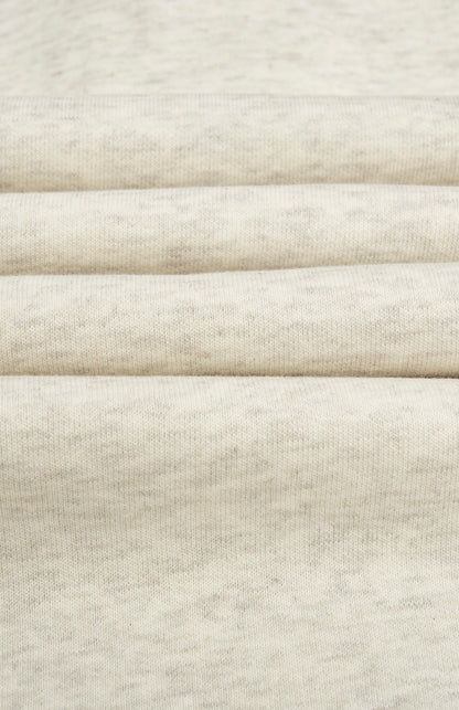 Pringle of Scotland Men's Qtr Zip Track Jumper In Ecru Beige Melange fabric detail