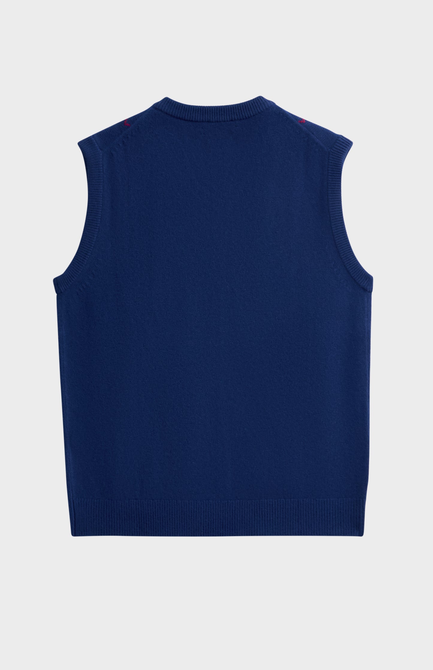 Men's Supersoft Lambswool Argyle V-neck Vest In Royal Blue