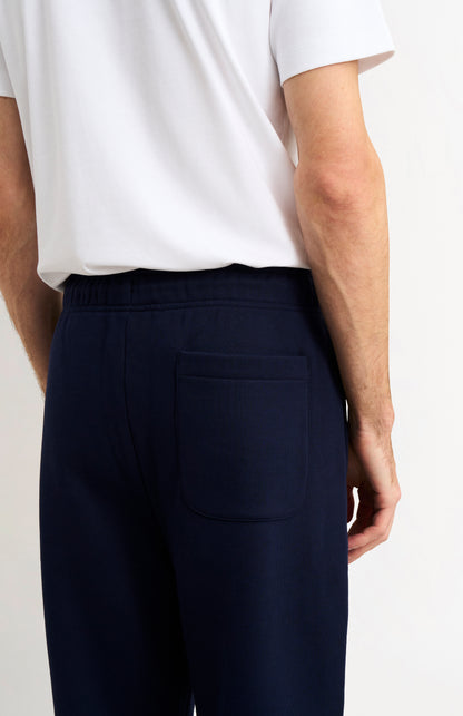 Pringle Men's Track Pants In Navy Blue back pocket detail