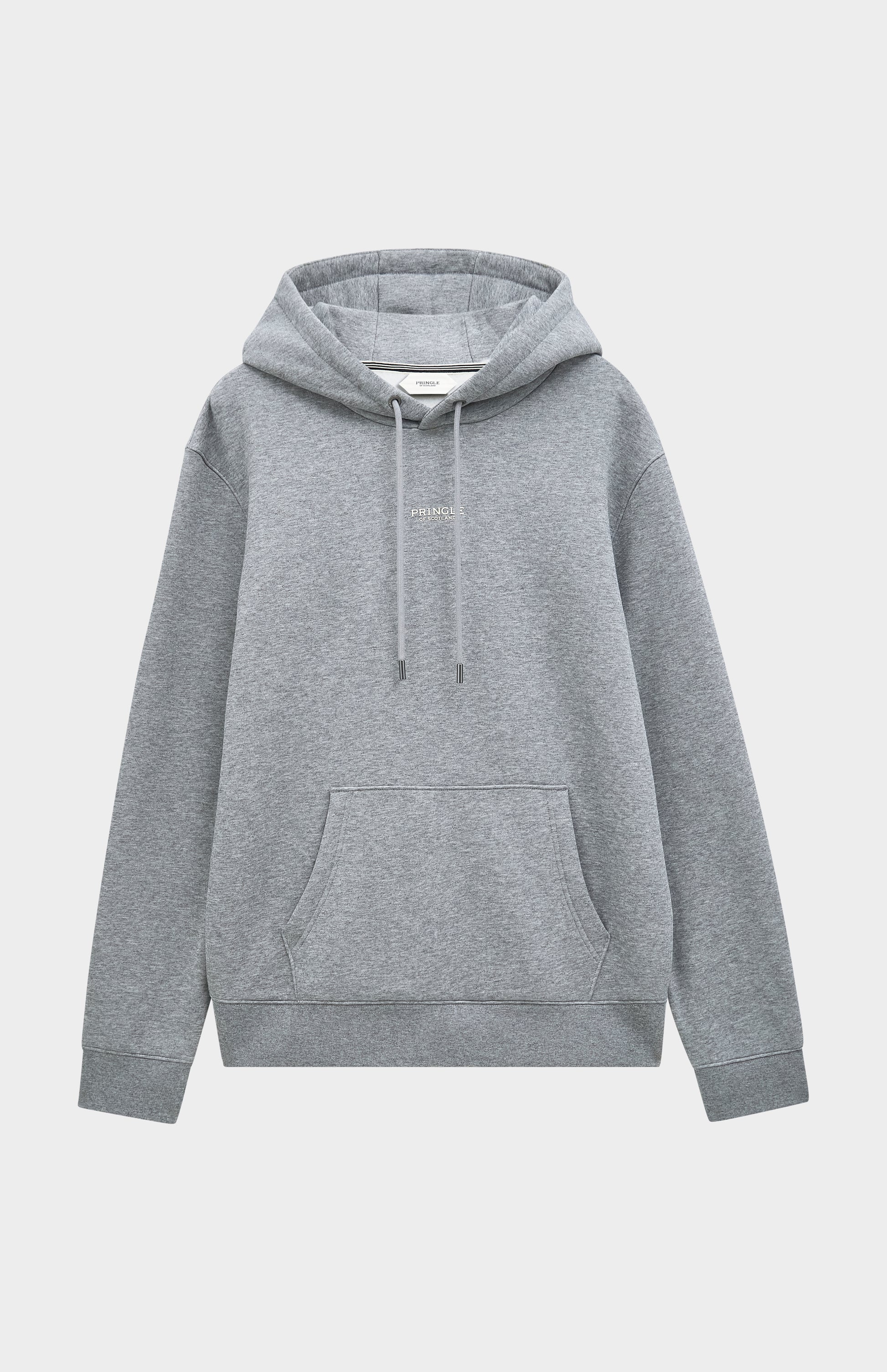 Pringle Men's Hooded Jumper In Grey Melange