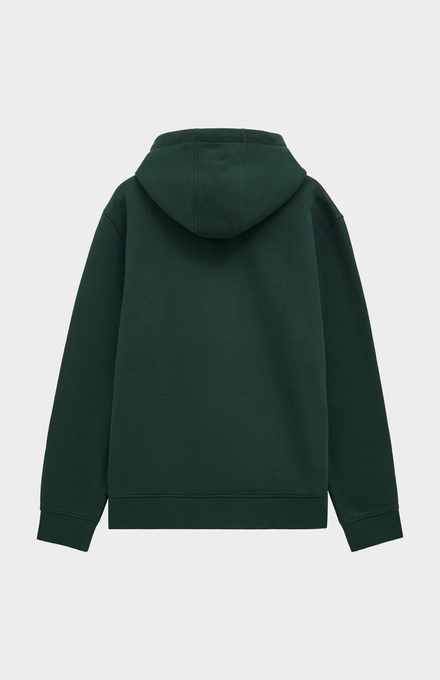 Pringle Men's Hooded Jumper In Pine Green rear view flat shot