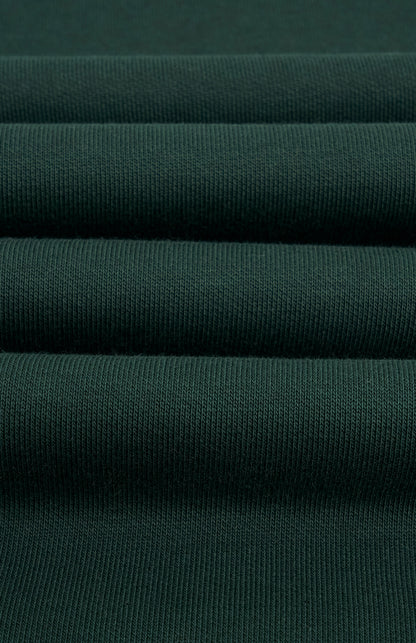 Pringle Men's Hooded Jumper In Pine Green fabric detail