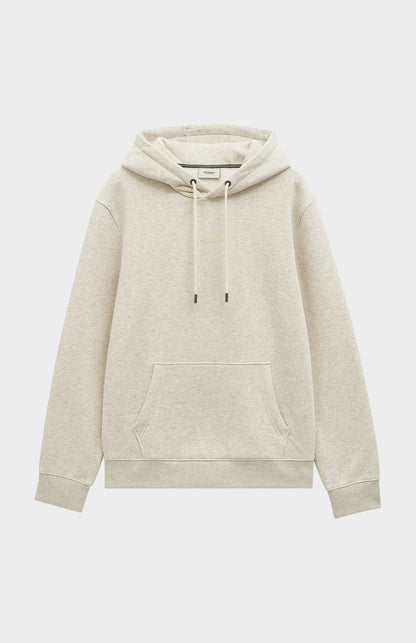 Pringle Men's Hooded Jumper In Ecru Beige Melange