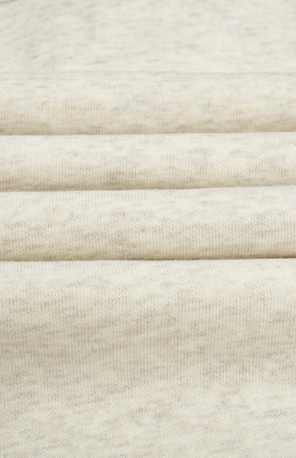 Pringle Men's Hooded Jumper In Ecru Beige Melange fabric detail