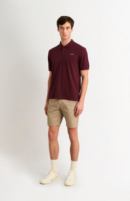 Men's Cotton Modal Pique Polo Shirt In Port Royale