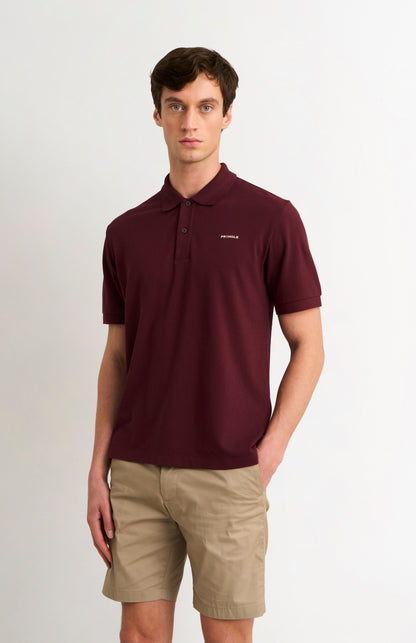 Men's Cotton Modal Pique Polo Shirt In Port Royale