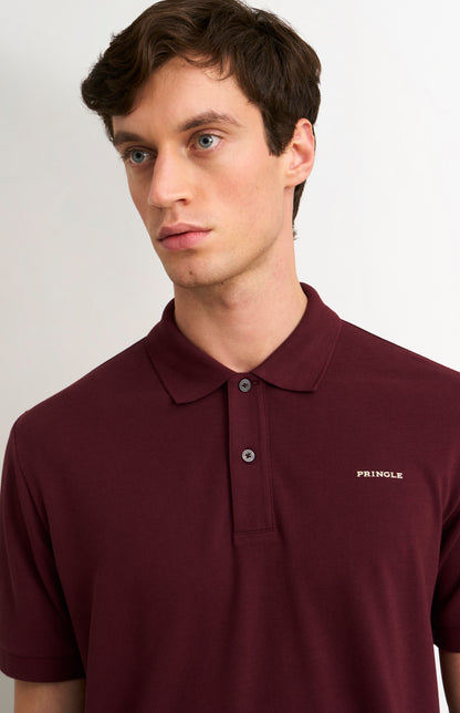 Men's Cotton Modal Pique Polo Shirt In Port Royale