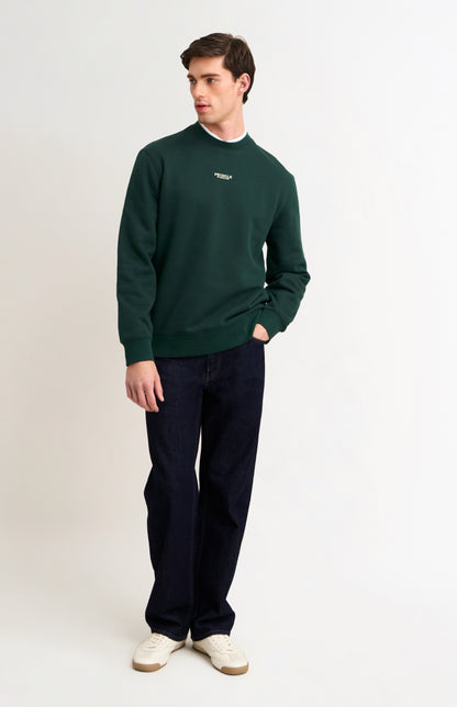 Men's Crew Neck Sweatshirt In Pine Green