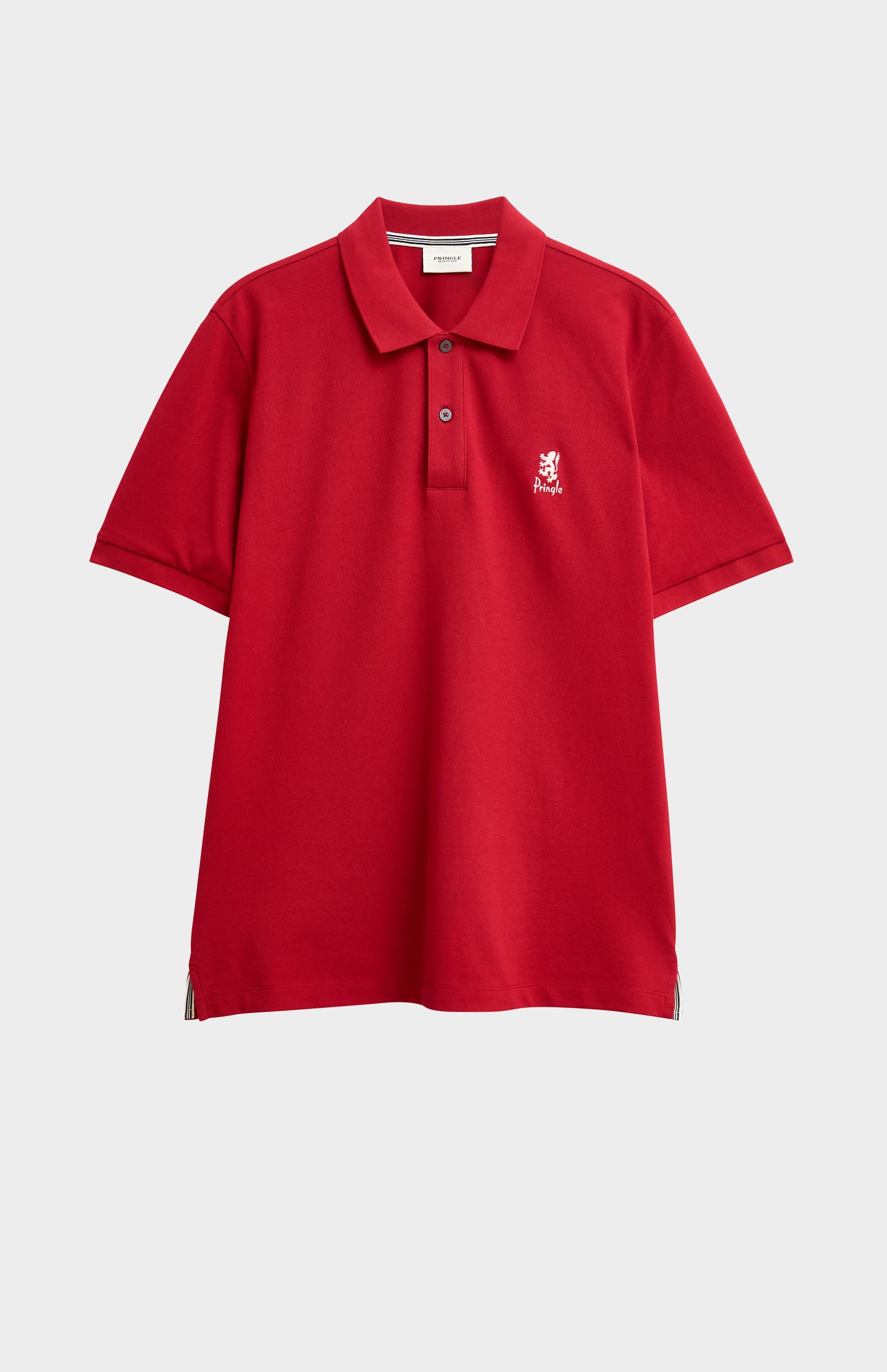 Men's Cotton Pique Polo Shirt In Red